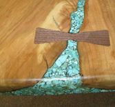 Slab-Style, Natural Edge Cherry Dining Table 1 small