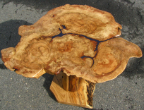 Red Oak Burl End Table 2 small