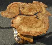 Red Oak Burl End Table 3 small