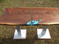 Walnut Pair Dining Table 2 small