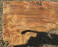 Custom Desk, Ambrosia Maple, Inlaid 2 small