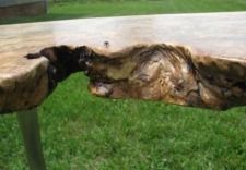 Live Edge Red Maple Burl Console 2 small