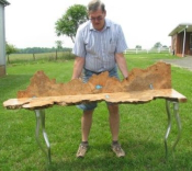 Live Edge Red Maple Burl Console 3 small