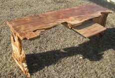 Custom Desk, Ambrosia Maple, Inlaid 3 small