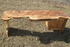 Custom Desk, Ambrosia Maple, Inlaid 4 small