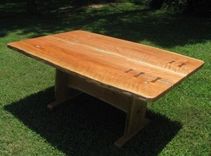 Curly Cherry Dining Table 1 small