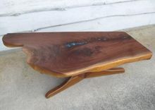 Walnut Slab Coffee Table Inlaid 2 small