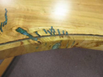 Stunning Curly Cherry Dining Table 5 small