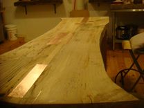 Book Matched Northern Spalted Maple Dining Table 2 small