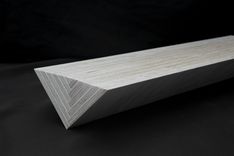 Chevron Stacked Baltic Birch Bench 11" X 46" 2 small