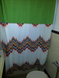 Color Block Design Shower Curtain- Multicolor 3 small
