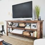 6ft Rustic Barn Style Tv Stand / Sofa Table / Entrance Table 1 small