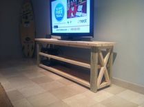 6ft Rustic Barn Style Tv Stand / Sofa Table / Entrance Table 4 small