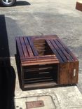 6 Wine Crate Coffee Table // Rustic A Coffee Table // Table // Coffee Table 1 small