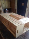 6 Wine Crate Coffee Table // Rustic A Coffee Table // Table // Coffee Table 3 small