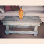 Rustic Coffee Table // Solid Wood // Handmade // Color Of Your Choice 4 small