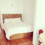 Rustic Chevron Style Headboard / Platform Bed 1 small