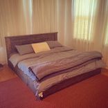 Rustic Style Platform Bed / Headboard 1 small
