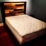 Rustic Style Platform Bed / Headboard 6 small