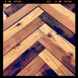 Herringbone Style Headboard / Platform Bed 2 small