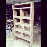 Rustic Wood Book Shelf 2 small