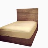 Rustic Headboard And Platform Bed 1 small