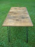 Reclaimed Wood Table With Hairpin Legs Ready To Ship 5 small