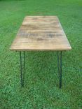 Reclaimed Wood Table With Hairpin Legs Ready To Ship 2 small