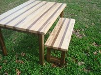 Walnut Oak Wormy Maple And Cherry Butcherblock Dining Table 4 small