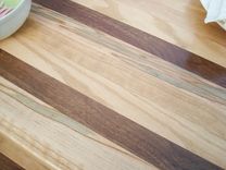Walnut Oak Wormy Maple And Cherry Butcherblock Dining Table 6 small