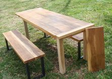 Harvest Table And Benches With Extensions 5 small