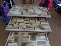 Mid Century Modern Puzzle Piece Dining Table 2 small