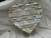 Heart-Shaped Map Basket 4 small