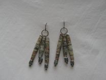 Paper Bead Earrings 2 small