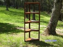 Wormy Chestnut Corner Cabinet(Open) 2 small