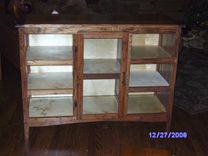 Wormy Chestnut Floor Model Cabinet 1 small