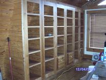 Built-In Bookcases With Two File Cabinets 1 small