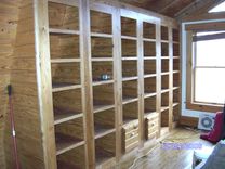 Built-In Bookcases With Two File Cabinets 3 small