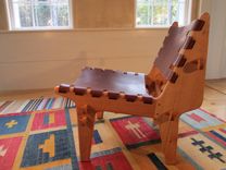 The Sling Chair: A Hand-Crafted Oak And Leather Lounger 1 small