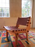 The Sling Chair: A Hand-Crafted Oak And Leather Lounger 2 small