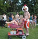 Chicken Bobble Head - Mask/Helmet 4 small