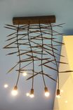 Custom Metal Light Fixture. 3 small