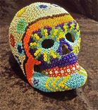 Beaded Skull - Flower Head 1 small