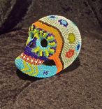 Beaded Skull - Flower Head 2 small