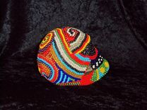 Beaded Skull - Circus Swirls 3 small