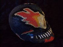Beaded Skull - Hot Head 6 small