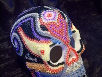 Beaded Skull - Queen Of Hearts 1 small