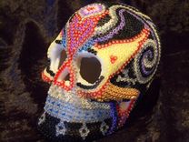 Beaded Skull - Queen Of Hearts 6 small