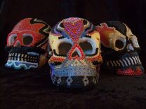 Beaded Skull - Queen Of Hearts 4 small