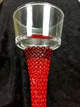 Beaded Candle Holders - Ruby Red 4 small